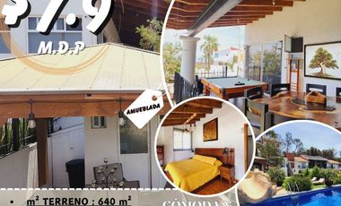 Venta CASA MAGNOLIA VIP con alberca, enorme jardín, vistas panorámicas, cómoda, moderna, amueblada y equipada.