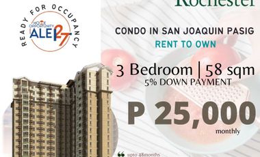 Ready For Occupancy 25K Monthly in Rochester, BGC Taguig 3 km away.
