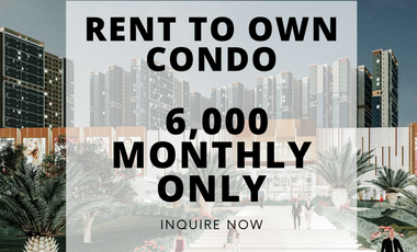 Promo! 6k monthly only Studio Preselling No downpayment Rent To Own Condo in Pasig