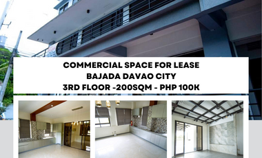 200 sqm Commercial Space for Rent downtown davao city | office space for rent davao