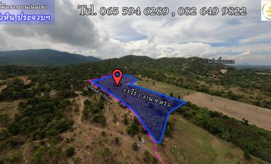 Land for sale on the hill, Hua Hin, Hua Hin District, Prachuap Khiri Khan Province area, 13-01-09 rai, near Natural Hill Village.