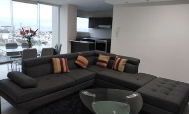 Departamento amueblado en piso 17 de Torre Boca Towers. Excelente ubicación