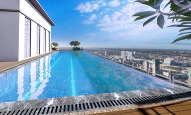 1bedroom SURE UNIT just above atrium Skypatio Condo along Quezon Ave EDSA MRT station DMCI Crestmont