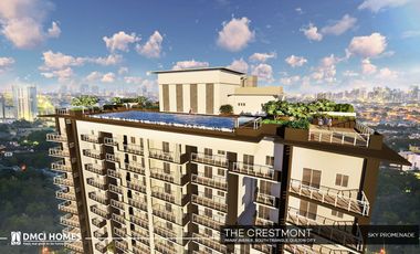 1bedroom SURE UNIT just above atrium Skypatio Condo along Quezon Ave EDSA MRT station DMCI Crestmont
