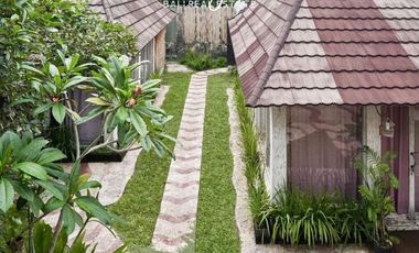 Leasehold 25 years Villa separate of 3 buildsings  with a designer swimming pool and sauna, surrounded by rice fields and mountain view in Ubud Bali
