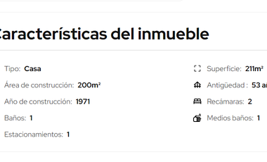 SE VENDE CASA EN COL. ESCANDON