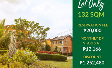 12K MONTHLY DP | 132 SQM | LOT ONLY | B9 L10