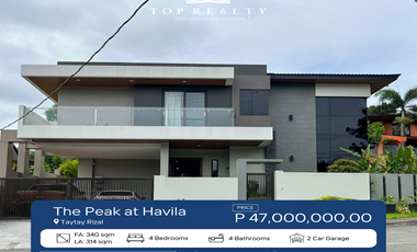 GOOD LOCATION! 4 Bedroom 4BR Modern House and Lot for Sale in Taytay, Rizal at Havila Township