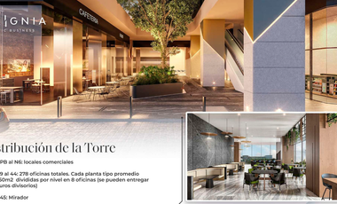 Oficinas Desde 57m2 En Torre Inxignia Cerca De La IBERO, Hospital Puebla y Del Parque Del Arte.