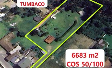 LINDO TERRENO DE VENTA EN LA MORITA TUMBACO! PARA PROYECTO!!