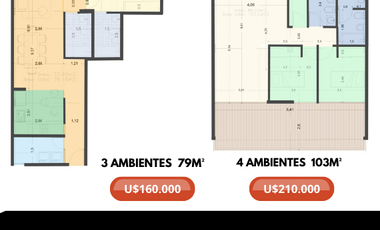 Venta 4 Ambientes 97 m² patio y balcon. Frente Cochera Bonificada! En el Corazón de Villa Urquiza. listo para entregar