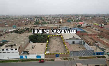 Terreno en venta en CARABAYLLO de 1,000 mt2