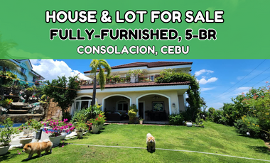 House & Lot FOR SALE in Consolacion, Cebu: Overlooking, Corner Lot, 5-BEDROOM