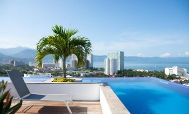 RENTO DEPARTAMENTO EN PUERTO VALLARTA, CON VISTA AL MAR, ZONA HOTELERA NORTE, ZOHO SKIE