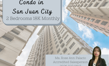 18K Monthly Condo for Sale in San Juan 100K DP to Move-In near Greenhills