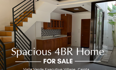 FOR SALE: Spacious & Modern 4BR Townhouse in Vista Verde Executive Village, Cainta