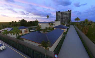 Sea Sand Sun Residence, House plot 3 with 3 bed 2 bath near the sea! Gated community Only 4,250,000 baht.