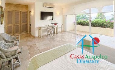 Hermosa casa en renta vacacional. Con alberca privada, vista al mar y cancha de tenis