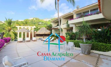 Hermosa casa en renta vacacional. Con alberca privada, vista al mar y cancha de tenis