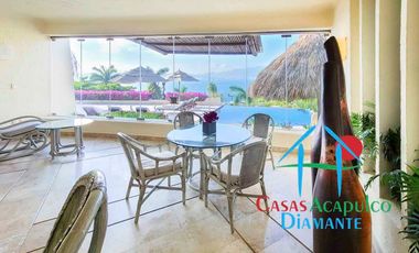 Hermosa casa en renta vacacional. Con alberca privada, vista al mar y cancha de tenis