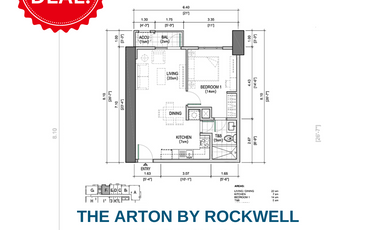 GOOD DEAL ARTON BY ROCKWELL 1BR WITH PARKING