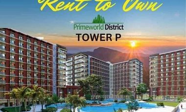 Rent To-Own 2-Bedrooms Unit in Primeworld District Condominium few minutes Mactan Airport