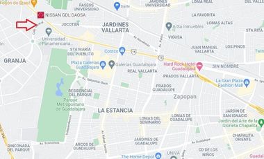 Terreno renta Ciudad Granja Zapopan 1,633 m2 Terreno