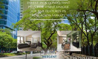 Condo For Sale 1 BR Unit Invest in the Future of Makati with Mergent Residences Unique Airbnb Feature