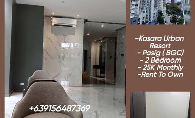 282K to Move in 30sqm 2 Bedroom Condo in Kasara Urban Resort Rent To Own