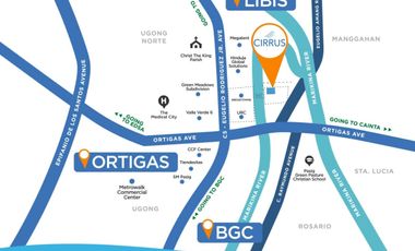 FOR SALE RENT TO OWN STUDIO NEWLY TURN OVER  IN BRIDGETOWNE PASIG/QUEZON CITY Pre-Selling Condominium in Pasig City Cirrus residences by RLC