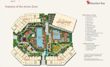FOR SALE 2 BR SUITE IN MANDANI BAY QUAY TOWER 2 IN F. E. ZUELLIG AVENUE IN MANDAUE CITY, CEBU