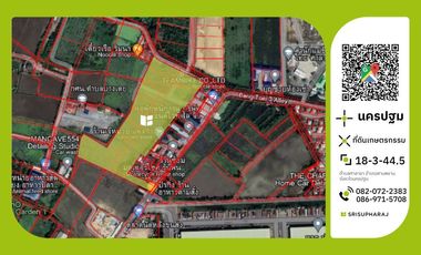 ขายที่ดินเปล่า 18-3-44.5 ไร่ ต.ศาลายา จ.นครปฐม ทำเลไพรม์มากๆ ที่ดินติดถนน 2 ด้าน เข้าซอยห่างจากถนนบรมราชชนนี เพียง 1 กม.