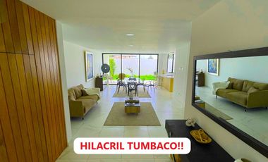 LINDA CASA DE VENTA CERCA DE HILACRIL PLAZA TUMBACO!!  A ESTRENAR!!