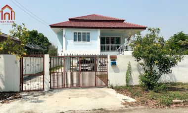 Single house for sale Suan Ek Village Bang Len-Kamphaeng Saen Road, Nakhon Pathom, self-built house, spacious area.