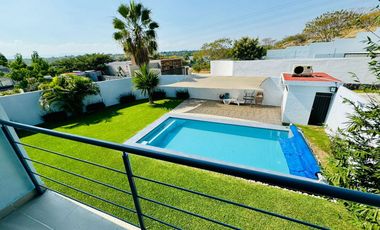 CASA EN RENTA, CLUB DE GOLF SANTA FE, XOCHITEPEC MORELOS.