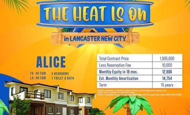 12,866 MONTHLY SUMMER PROMO FOR 3 BEDROOMS ALICE