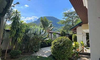 Large and Mountain View 4-bedroom house with pool for sale and rent in the center of Aonang, Krabi