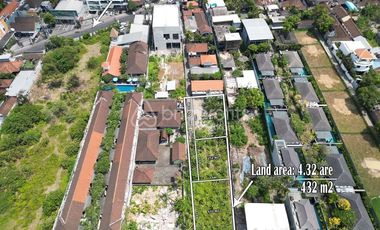 Prime Freehold 4.32 Are Land Investment in Petitenget, Bali
