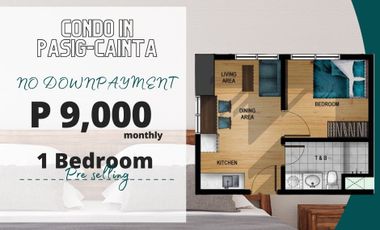 7,000 per month NO DOWNPAYMENT | PRE SELLING CONDO investment in PASIG-CAINTA