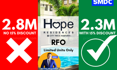 AFFORDABLE CONDO IN CAVITE WITH 15% DISCOUNT|HOPE RESIDENCES