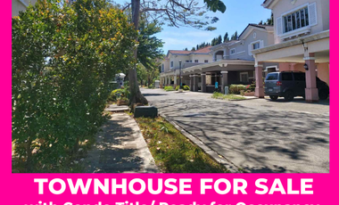 Ready for Occupancy Townhouse for Sale with Condo Title in Sta Rosa
