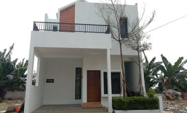 Jual Rumah Bekasi Townhouse Cluster Modern Dijual Murah  2 Lantai Dekat Tol Jatiwarna