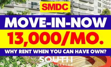 10% Promo Discount SMDC South Residences beside SM Southmall Almanza Uno Las Piñas City