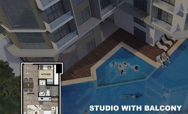 Preselling Studio with balcony 41.5 sqm Uptown Arts Bgc condo for sale Fort Bonifacio Taguig City