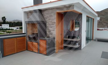 DE ESTRENO: CASA AMOBLADA EN CONDOMINIO DE CHOCAYA KM 92.5 (Campo y playa)