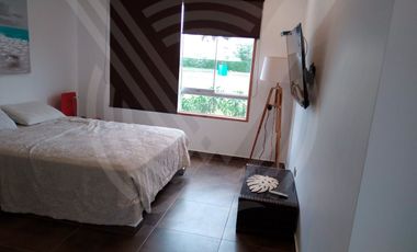 DE ESTRENO: CASA AMOBLADA EN CONDOMINIO DE CHOCAYA KM 92.5 (Campo y playa)