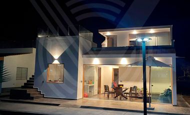 DE ESTRENO: CASA AMOBLADA EN CONDOMINIO DE CHOCAYA KM 92.5 (Campo y playa)