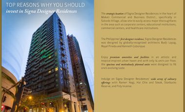 Rent to Own 12M Discount! 3BR Penthouse w/ Balcony  Makati