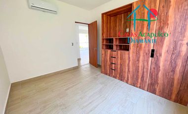 Depa nuevo. En condominio con club de playa. Terraza con vista a la alberca y áreas comunes