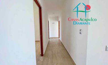 Depa nuevo. En condominio con club de playa. Terraza con vista a la alberca y áreas comunes